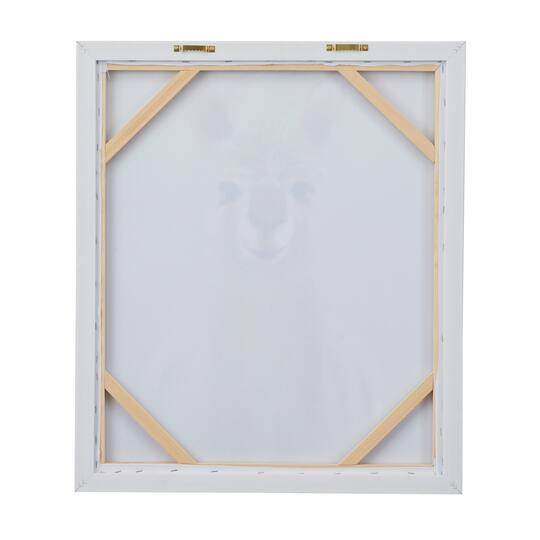 CosmoLiving by Cosmopolitan White Polystone French Country Framed Wall Art, 28" x 24"